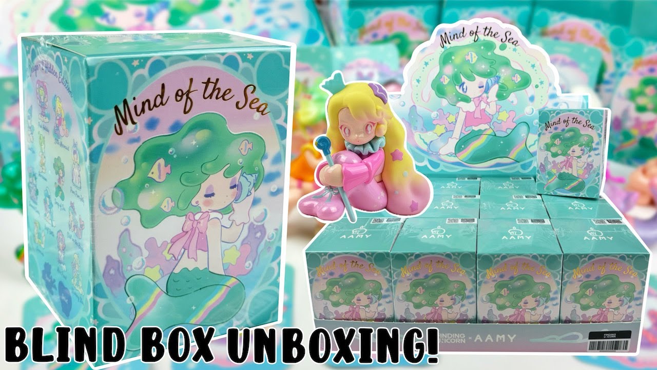 Let's Open 12 AAMY Mind of the Sea BLIND BOXES from KikaGoods! FINDING UNICORN FULL SET UNBOXING