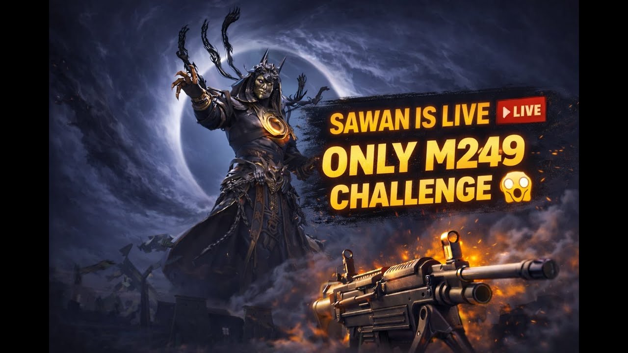 🎆 NEW YEAR EVE BGMI LIVE 🔥 | M249 ONLY CHALLENGE 💥 | End 2025 With Chicken Dinner 🐔
