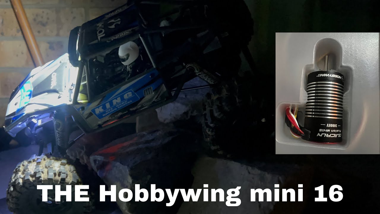 Axial UTB18 4WS Build Part 2: Installing a Hobbywing Mini 16 Brushless Crawler Motor and Testing it