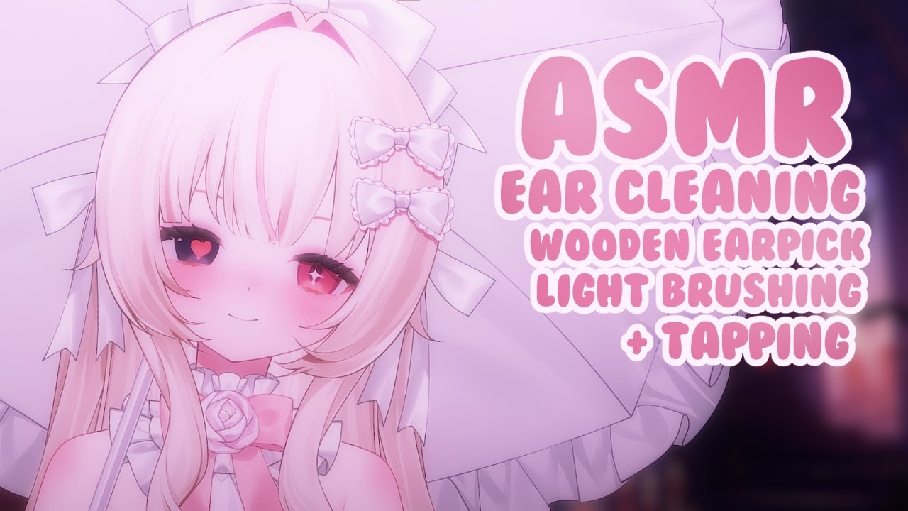 【ASMR】Vampire Girl Cleans Your Ears ๑ Wooden Earpick ๑ Light Brushing【ちはるサチ/Chiharu Sachi | VTuber】