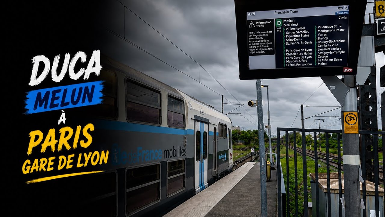Cab Ride | RER D DUCA | Melun à Paris Gare de Lyon
