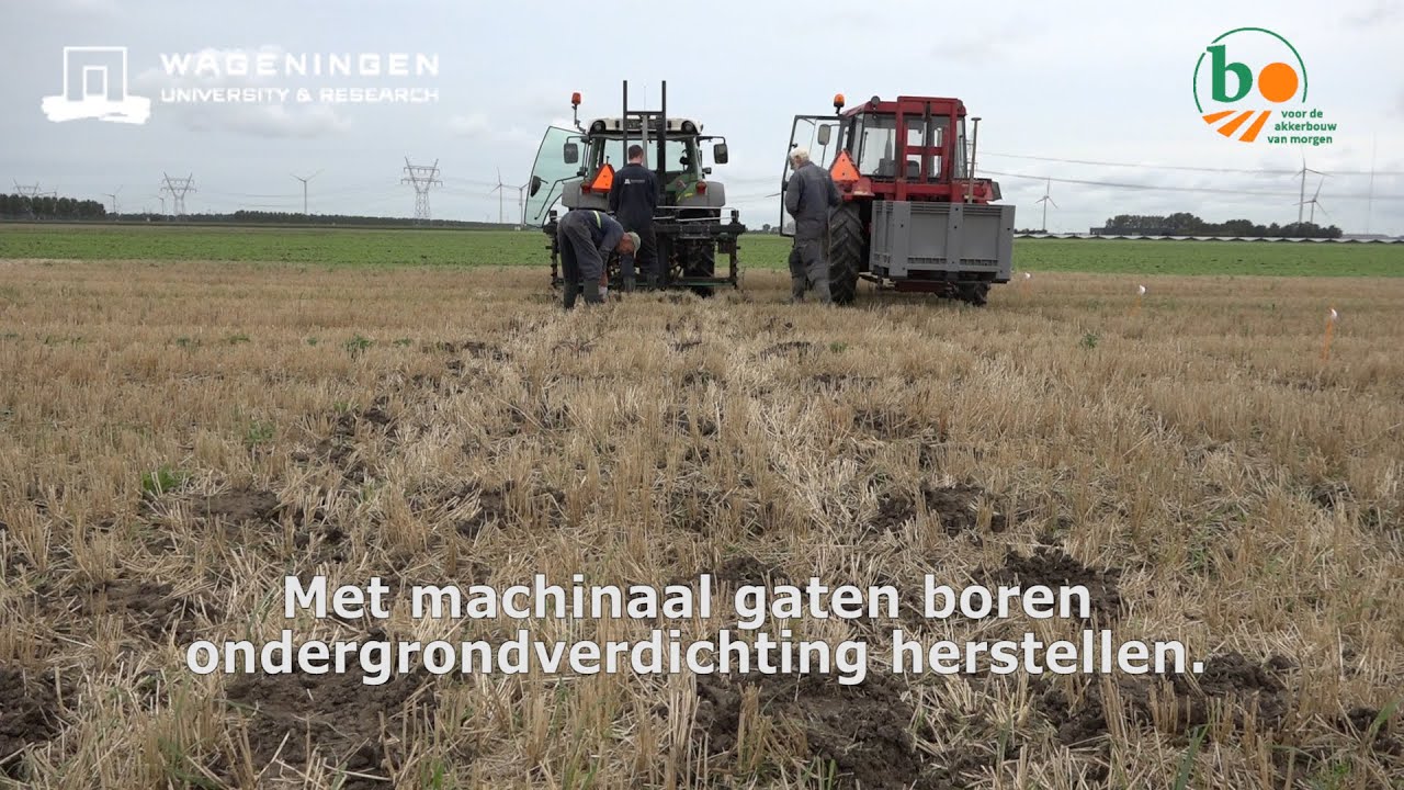 Gaten boren tegen ondergrondverdichting