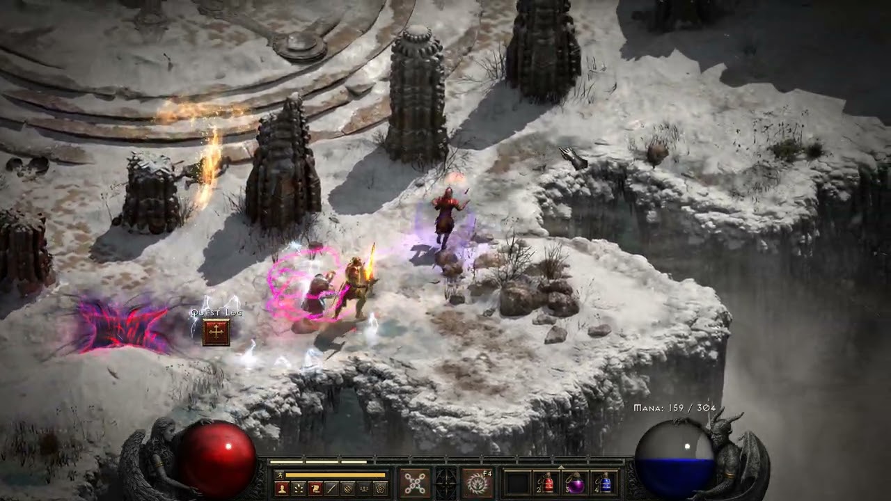 Killing The Ancients with Warlock on Nightmare Difficulty | Diablo 2 Resurrected