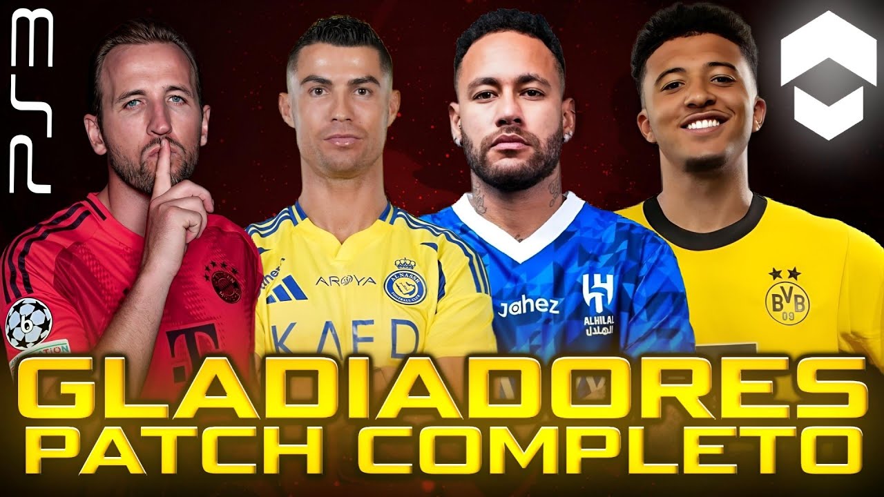 O NOVO PES 2025 GRÁTIS no PS3 GLADIADORES PATCH DO ZERO VERSÃO COMPLETA