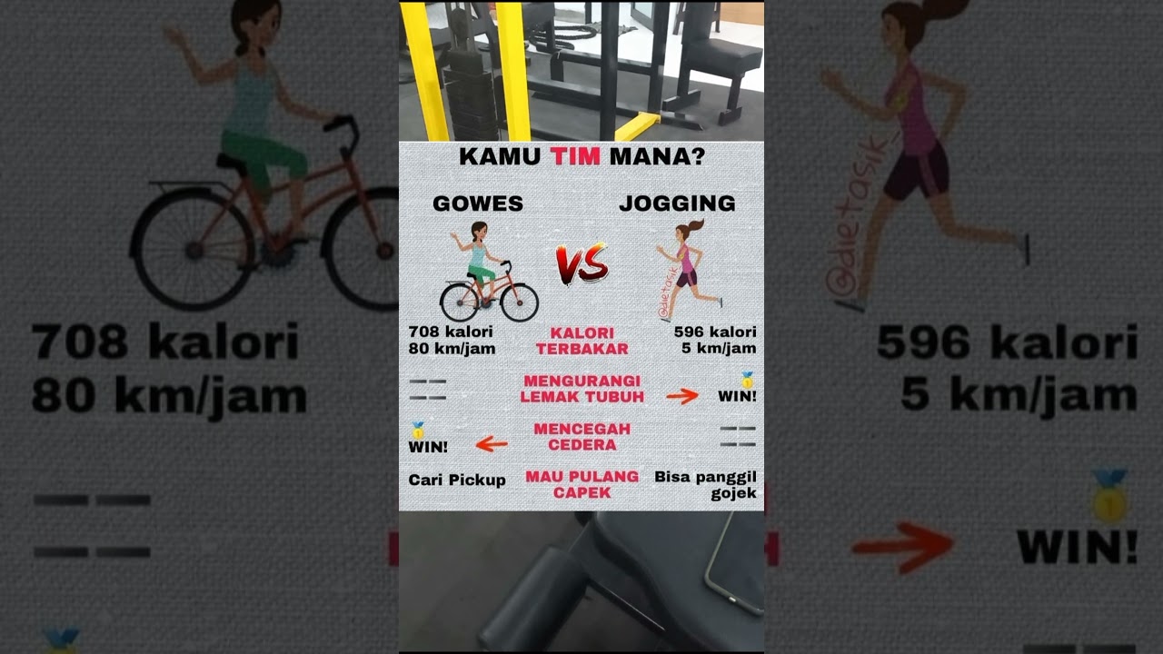 BERSEPEDA ATAU JOGGING LEBIH BAIK YANG MANA?