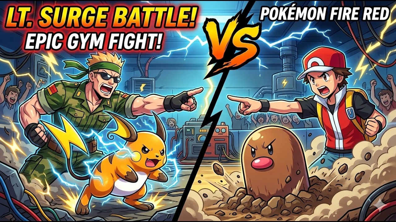 *Youtube Partner*  Battle with LT.Surge then to Rock Tunnel! [FireRed] Part 5! #pokemonfirered