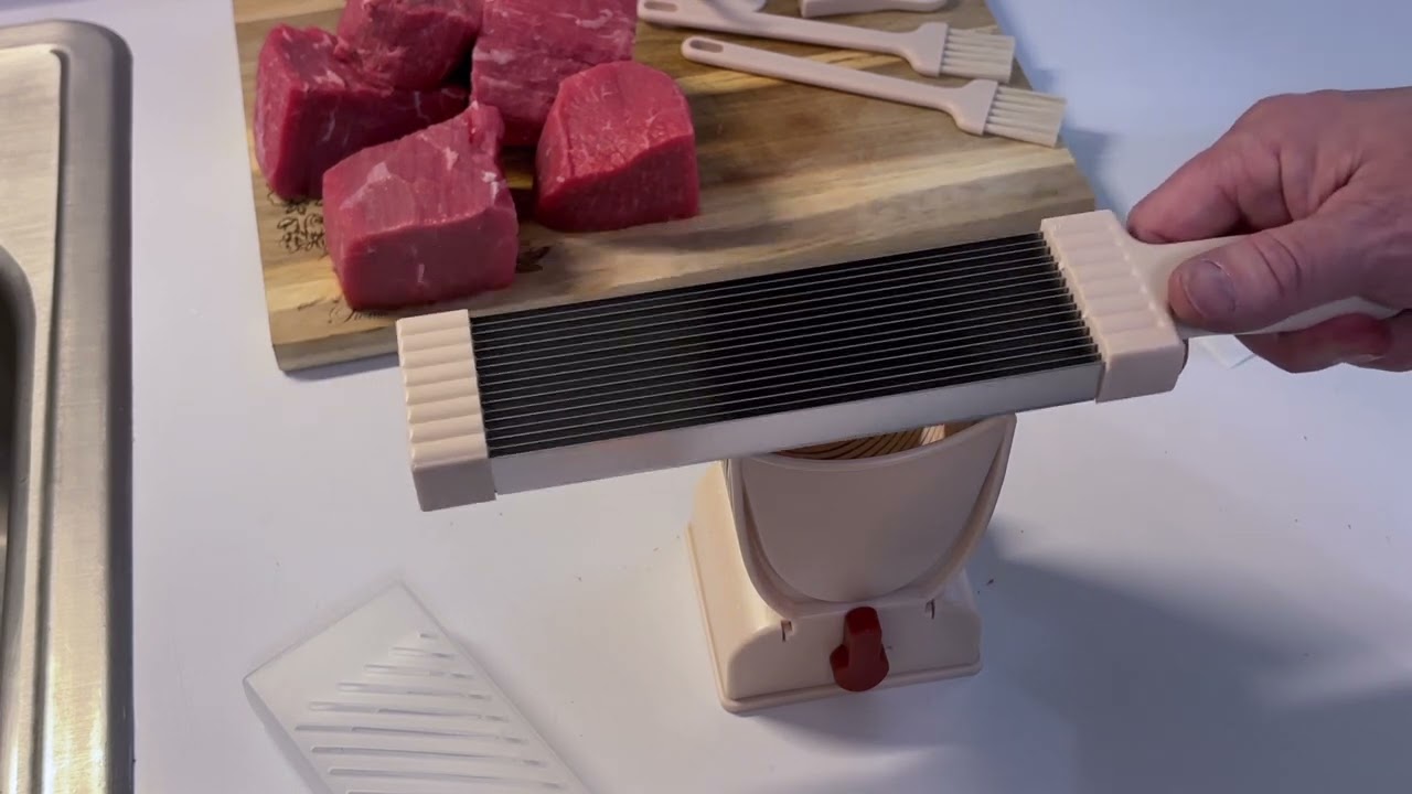 How to Slice Meat for Jerky with the Once For All Meat Slicer!