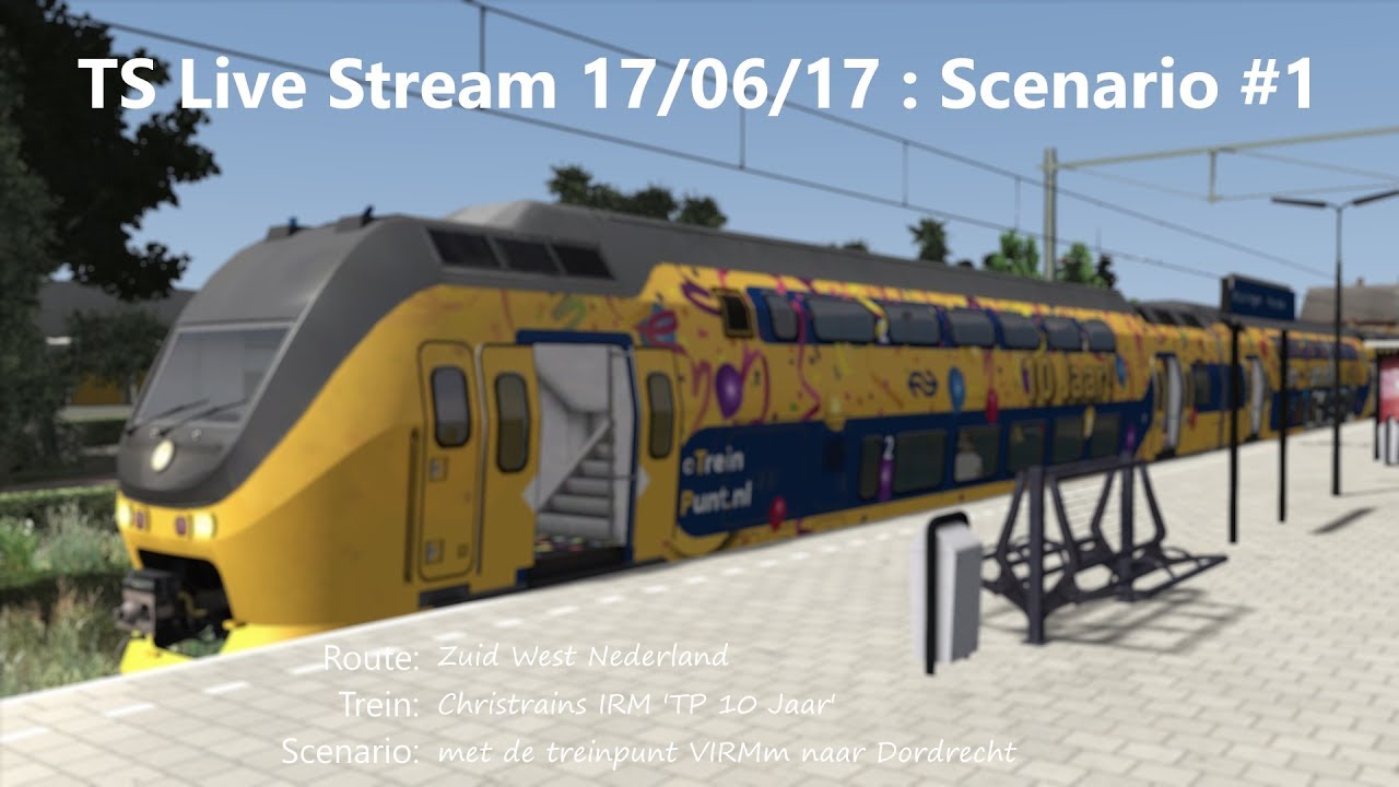 met de treinpunt VIRMm naar Dordrecht (Livestream 17/06/17)
