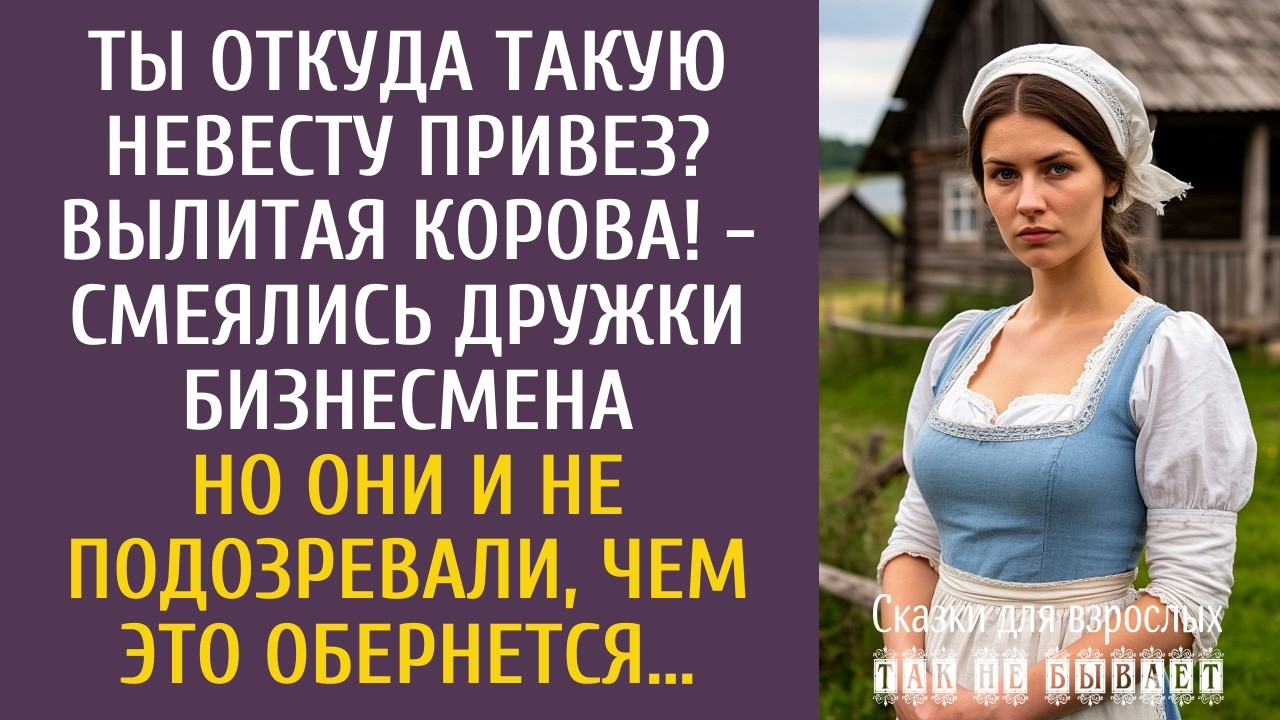 Ты откуда такую невесту привез? Вылитая корова! - смеялись дружки богача… Но они и не подозревали…
