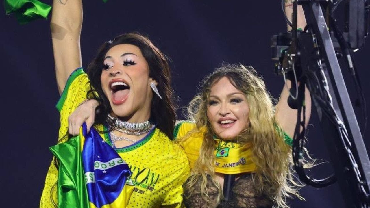 Madonna e Pabllo Vittar nos ensaios do último show da #CelebrationTour.