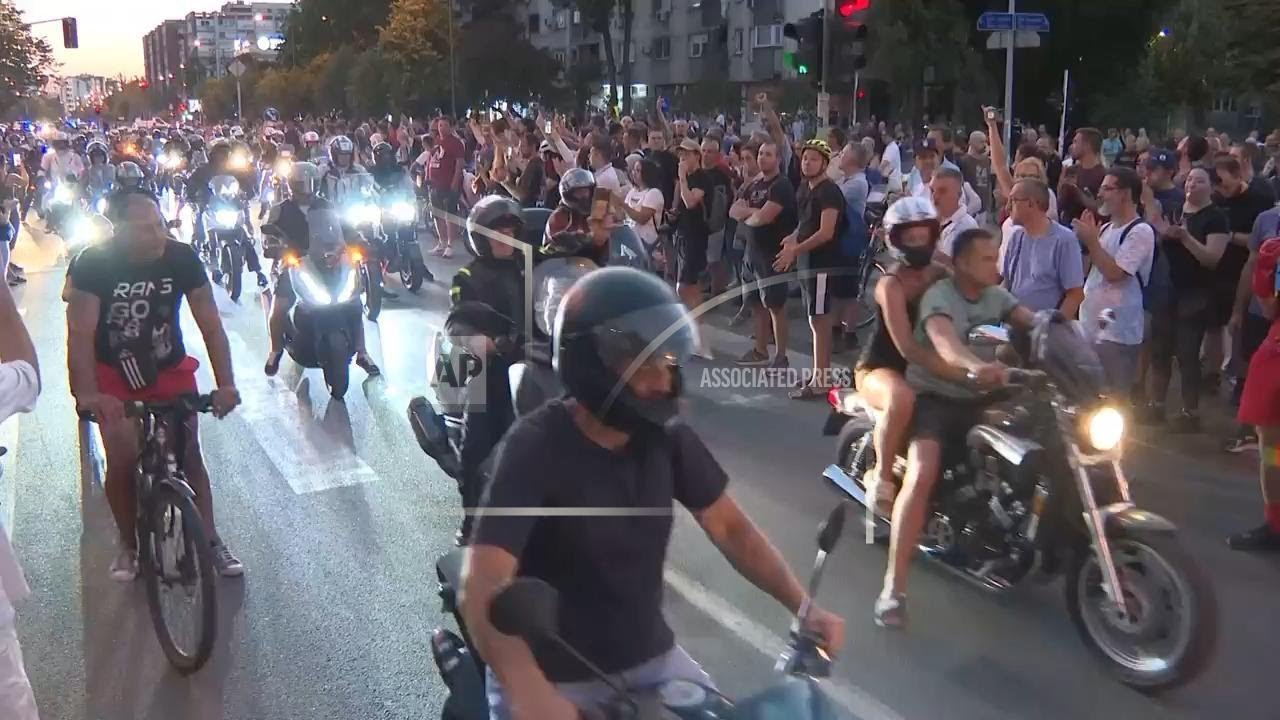 Protesters rally in Novi Sad as anti-government demonstrations continue across Serbia