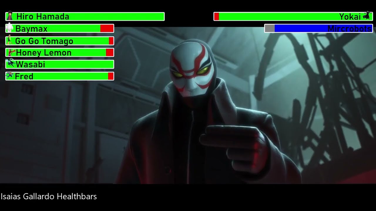 Big Hero 6 (2014) First Battle with healthbars 1/2