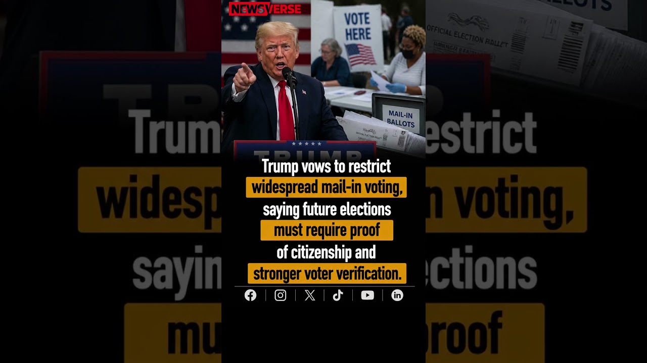 &ldquo;Proof at the Polls&rdquo; &mdash; Trump Targets Mail‑In Voting