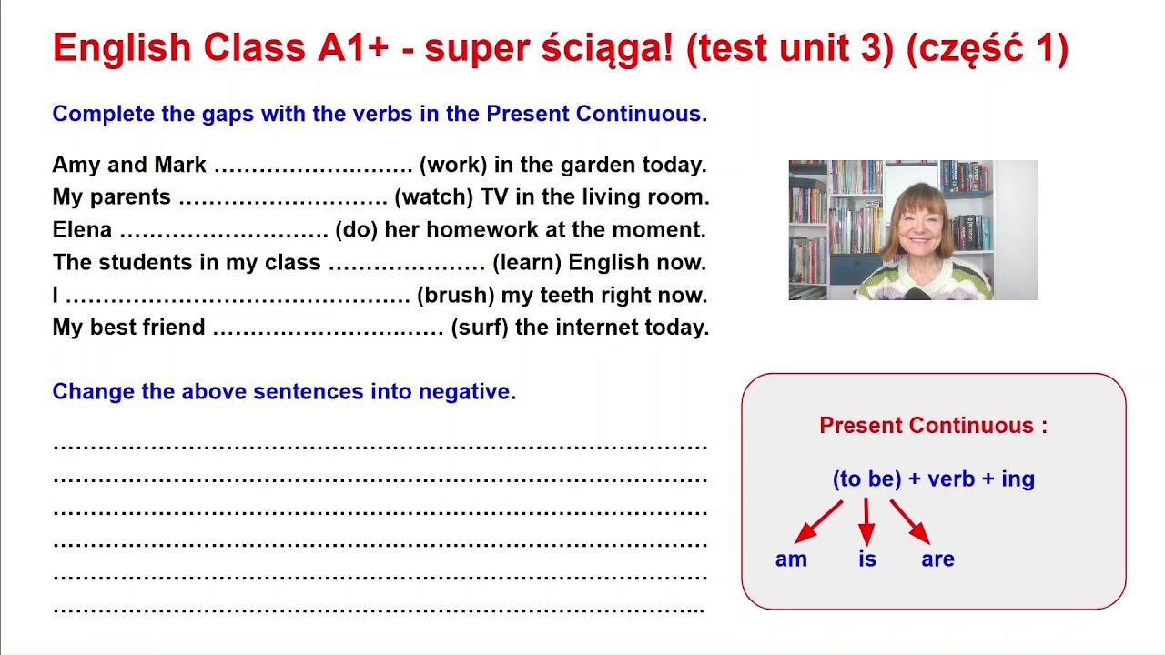 English Class A1+. Test unit 3 (part 1) - super ściąga !