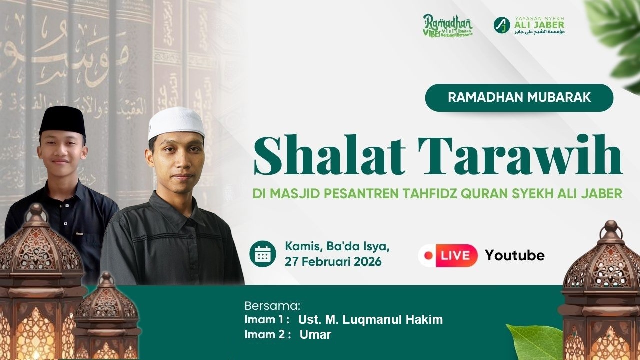 🔴 🔴 LIVE SHALAT TARAWIH // RAMADHAN MUBARAK // YAYASAN SYEKH ALI JABER