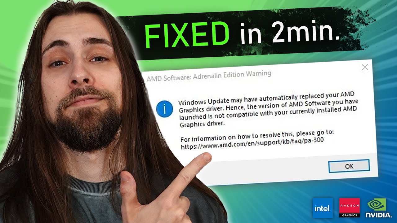 Обновление Windows заменяет драйверы AMD Adrenalin? ИСПРАВЬТЕ это за 2 минуты!