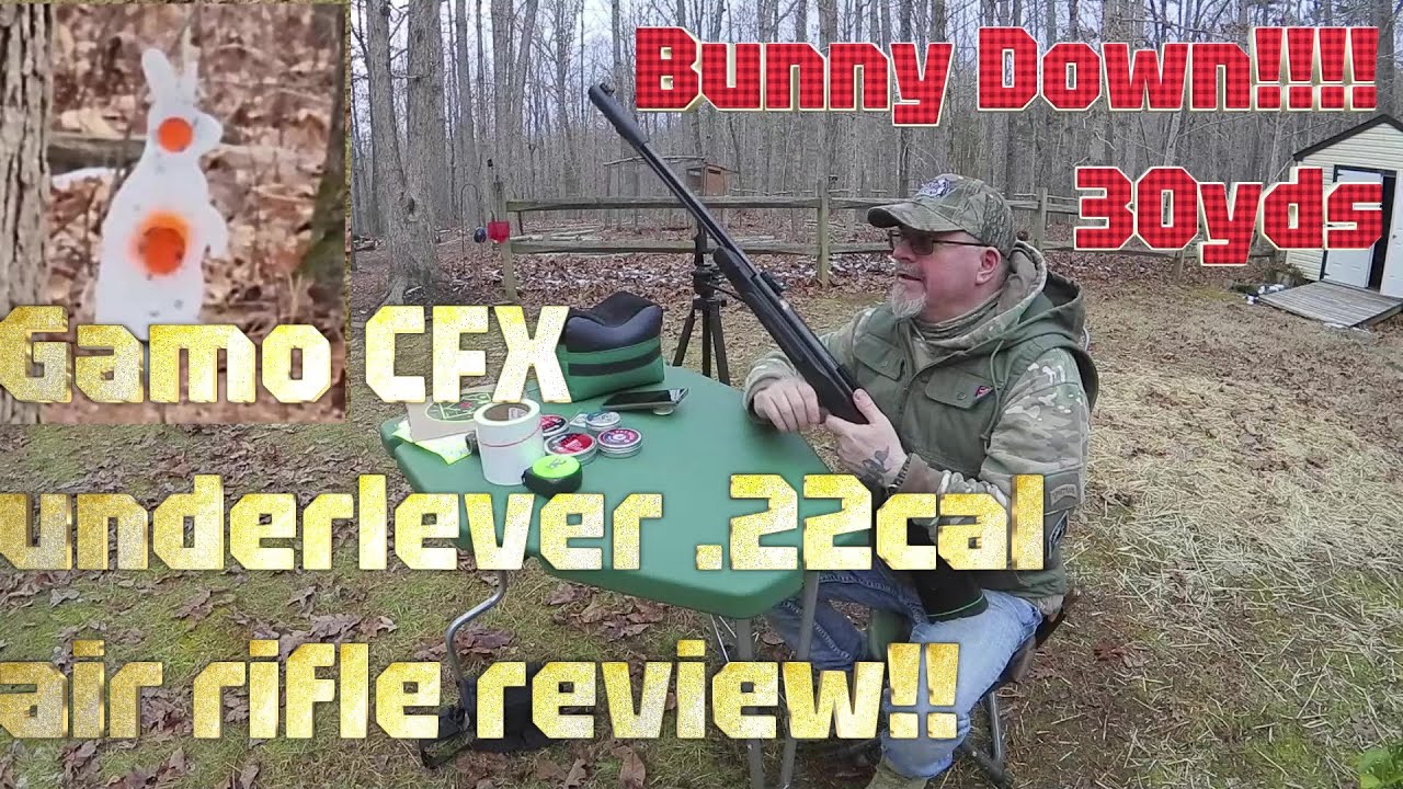 Gamo CFX .22 under lever air rifle review!! Gamo exclusive!!