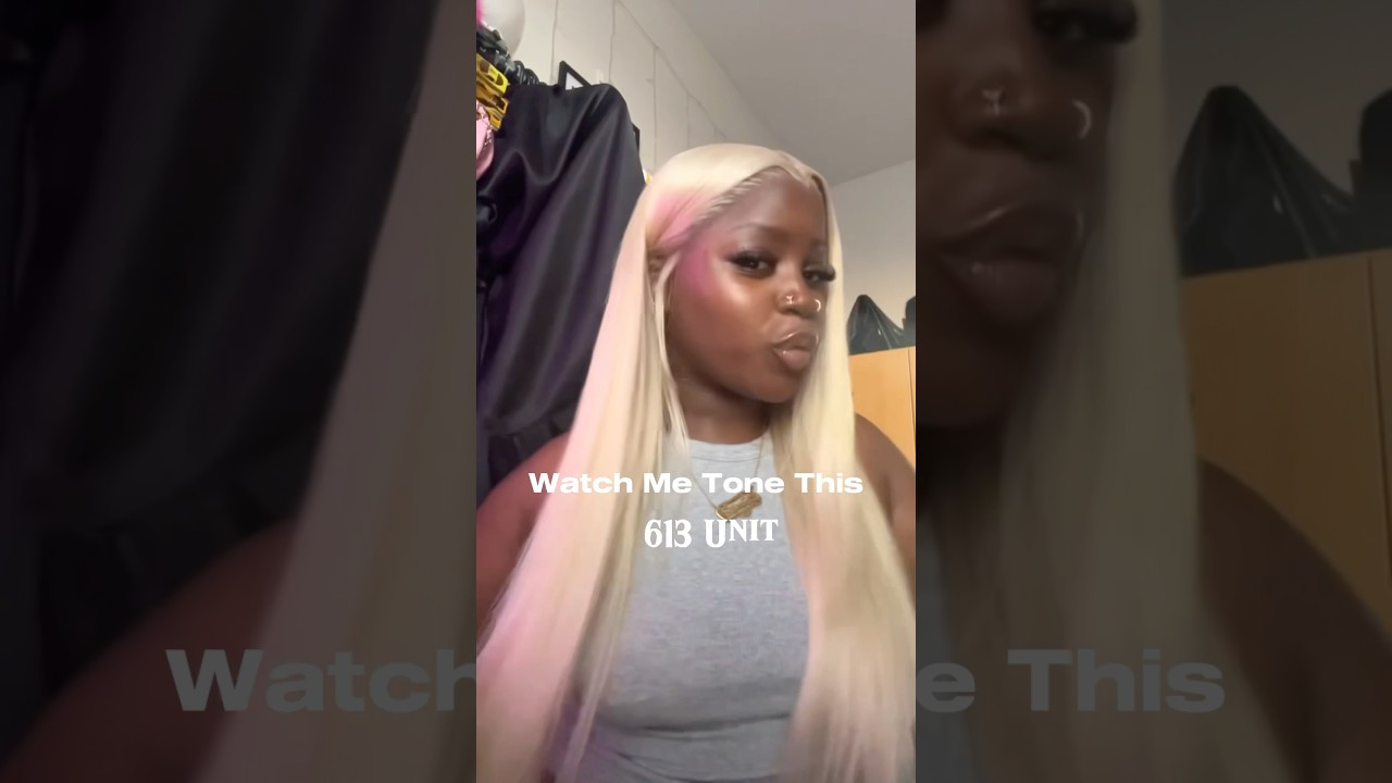 EP 02: Toning a 613 Wig🧝🏾&zwj;♀️Subscribe for more! #shorts #hairvideo