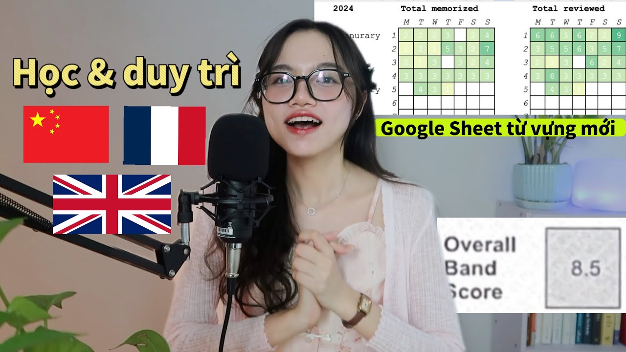 Cách mình tự học 3 ngoại ngữ cùng lúc I Học 1000 từ mới trong 1 tháng?!