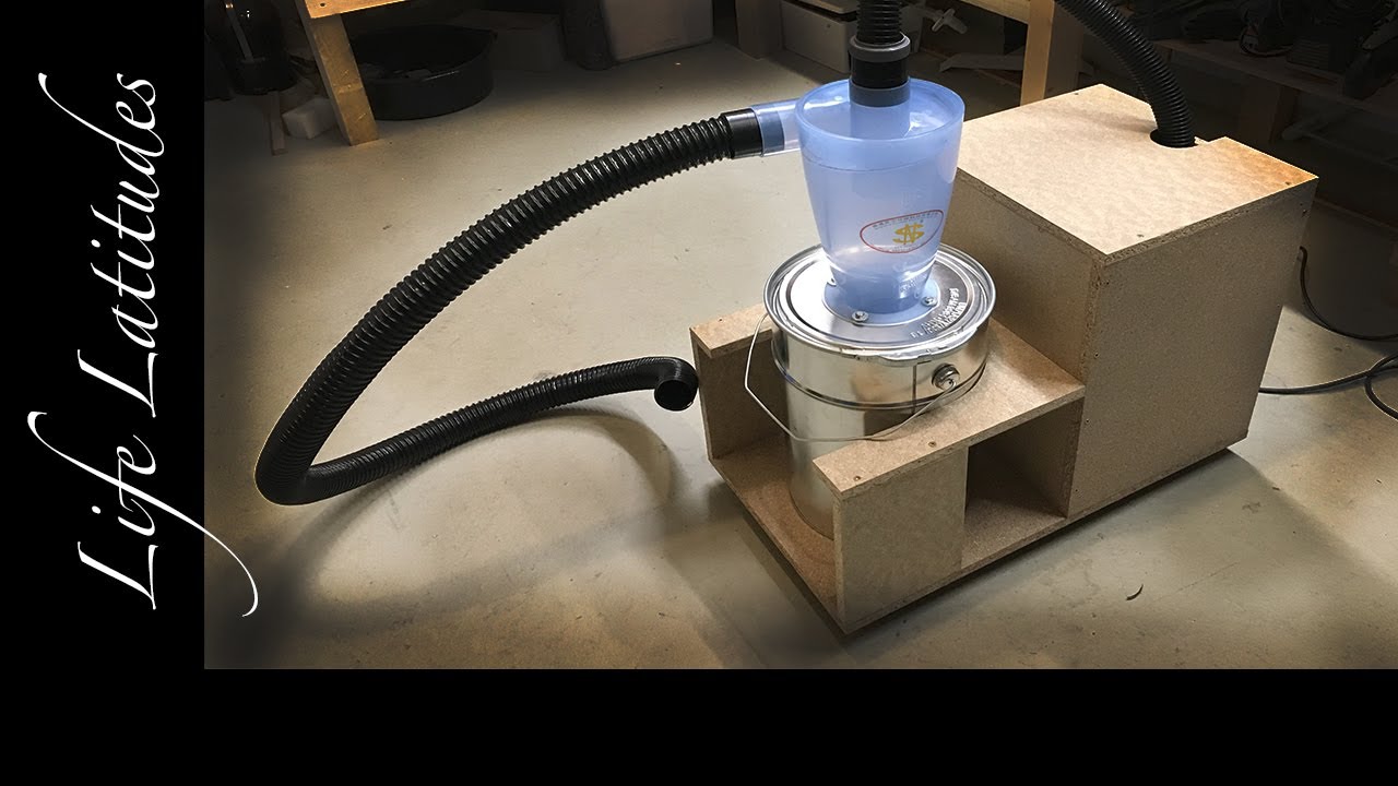 Zyklonabsaugung für die Werkstatt selbst bauen - Ein alter Staubsauger wird zum Zyklon.