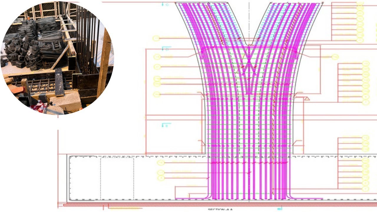 Bar bending schedule for Bridge, flyover pier massive structure