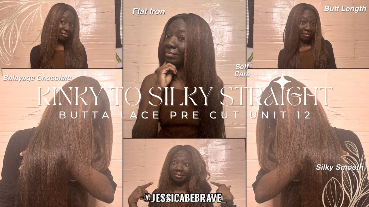 TURNING THIS KINKY STRAIGHT WIG INTO SKILY STRAIGHT CHOCOLATELY GOODNESS