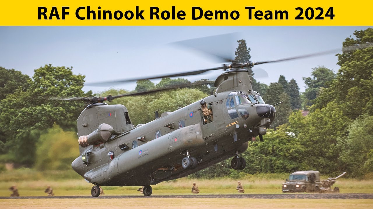 RAF Chinook Role Demo Team 2024 in 4K