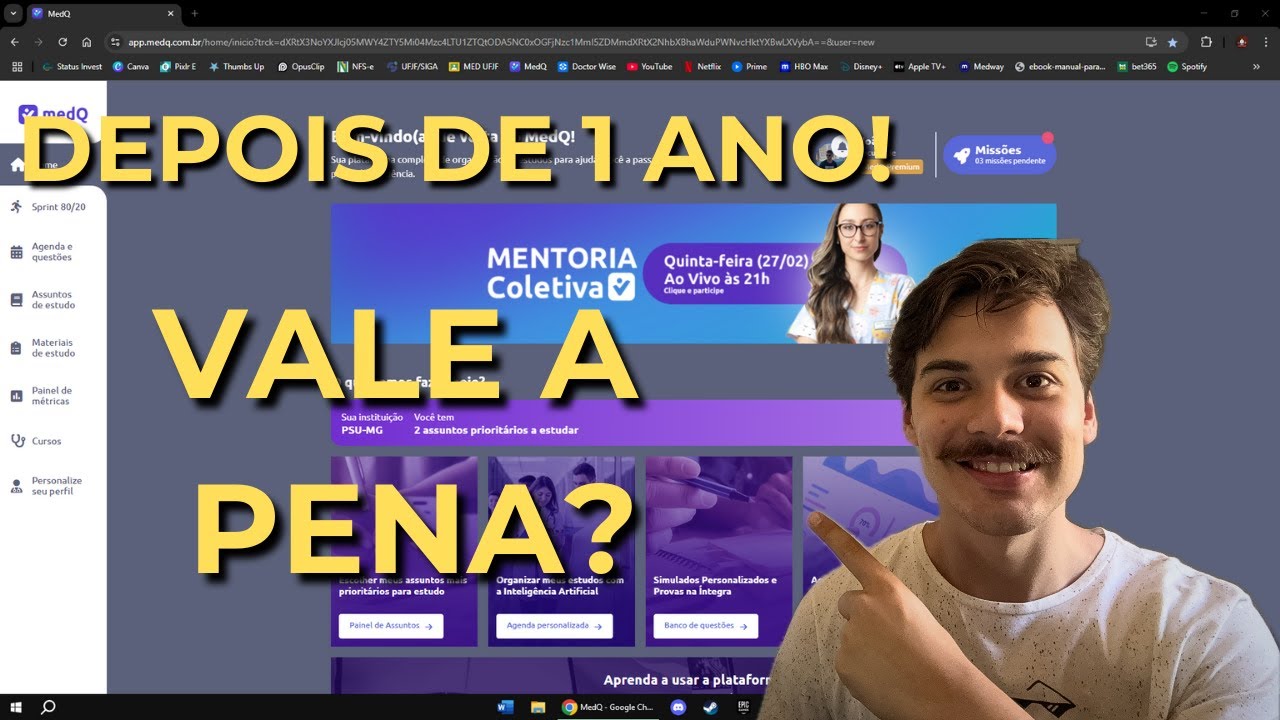 PLATAFORMA MEDQ - ATUALIZADO 2025 + OPINIÃO DEPOIS DE 1 ANO USANDO