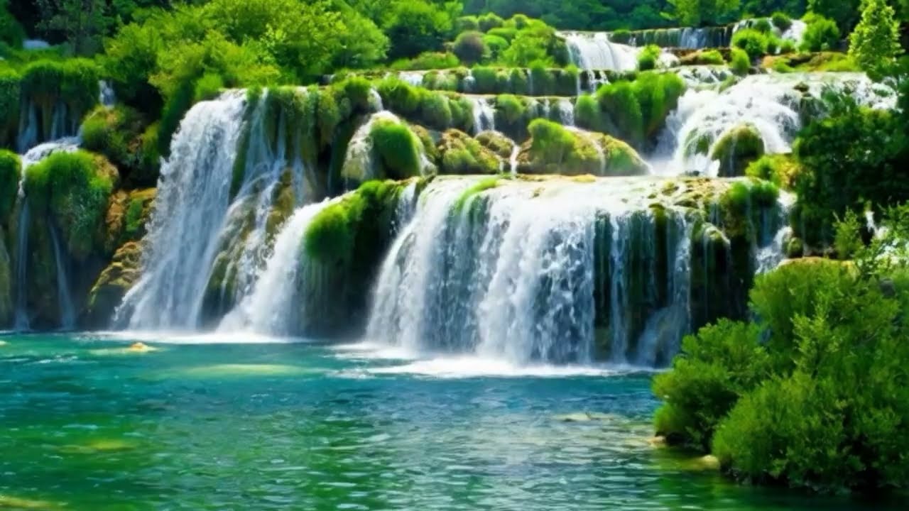 Waterfall sound study relax for Sleep,Meditation #trending #nature #new #viral #amazing