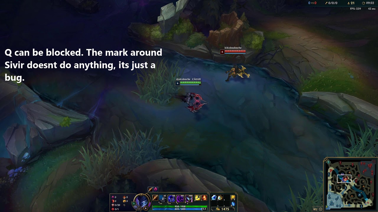 All Nocturne abilities interactions with Sivir spellshield / League of Legends