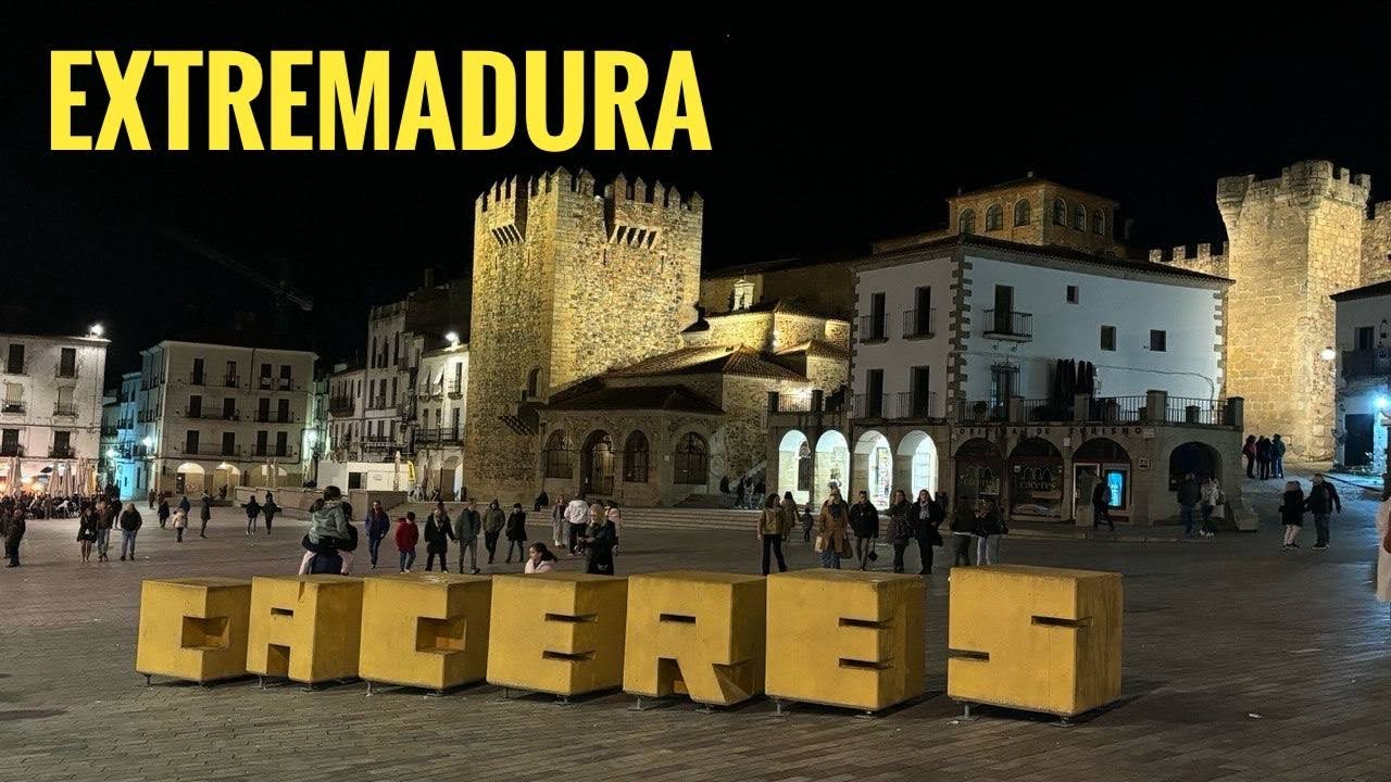 # 504 C&aacute;ceres. Добрались до Extremadura! Как Живут В Глубинке Испании. Эстремадура. Испания.