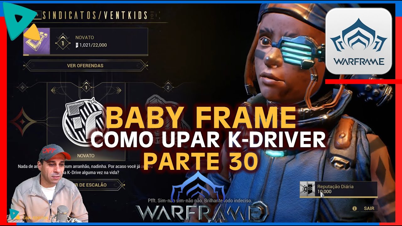 BabyFrame 30 Como Upar seu K-Drive em  Fortuna de forma mais rápida fazendo umas corridas Warframe