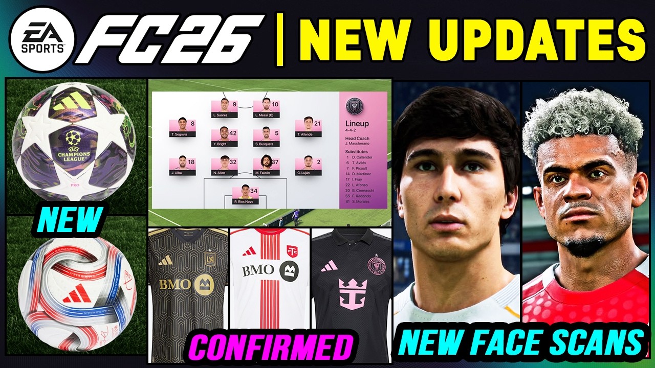 EA FC 26 NEWS | NEW CONFIRMED Updates, Real Faces & More Additions ✅