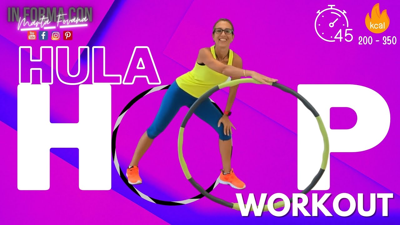 Snellisci Vita & Fianchi con l'HULA HOOP! Circuito con pesetti per una Tonificazione Totale!