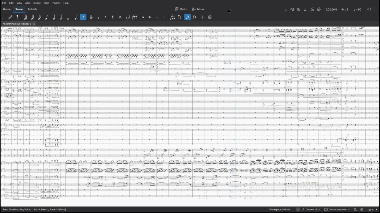 MuseScore Studio 4.5 - Demo score playthrough
