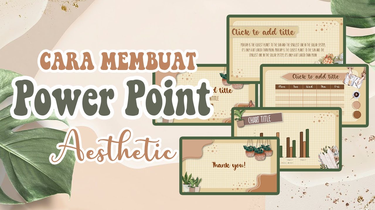 AESTHETIC PPT ✨ | POWER POINT | MUDAH | SIMPLE | FREE TEMPLATE & FONT