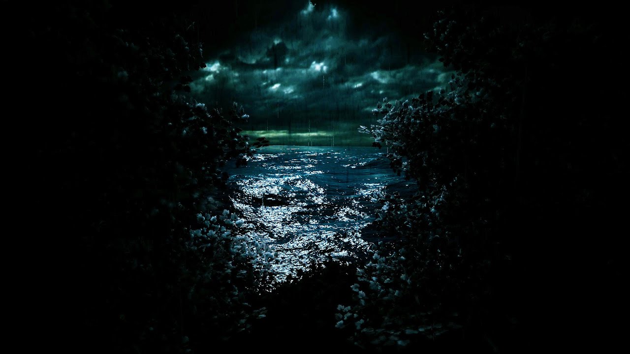 Nonstop Thunder in the Rainstorm at the Ocean Coast | Dimmed Screen - Fall Asleep to Nature Sounds