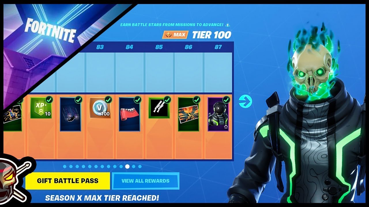Fortnite SEASON X BATTLE PASS Showcase!