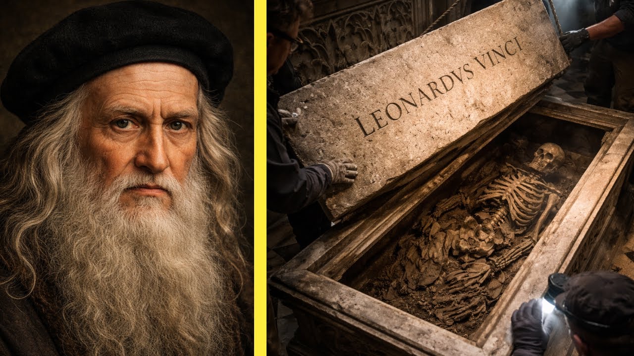 Opening The Coffin Of Leonardo Da Vinci
