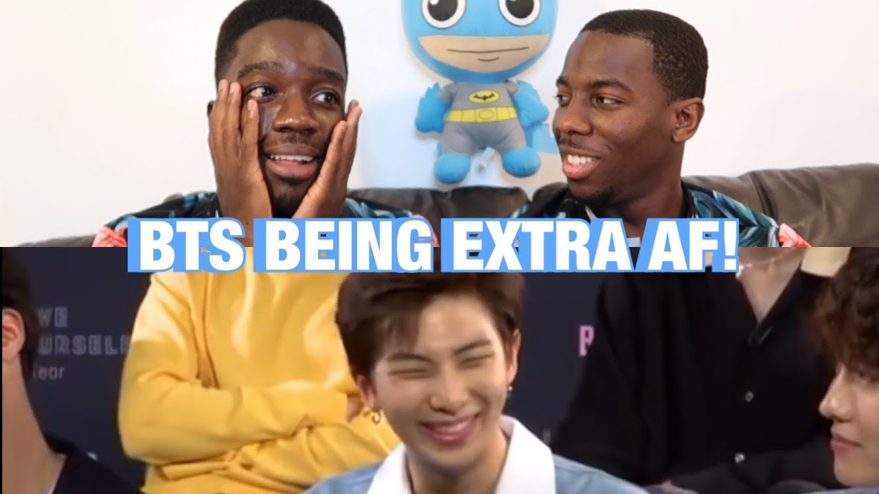 BTS BEING EXTRA AF IN AMERICA REACTION (FUNNY)