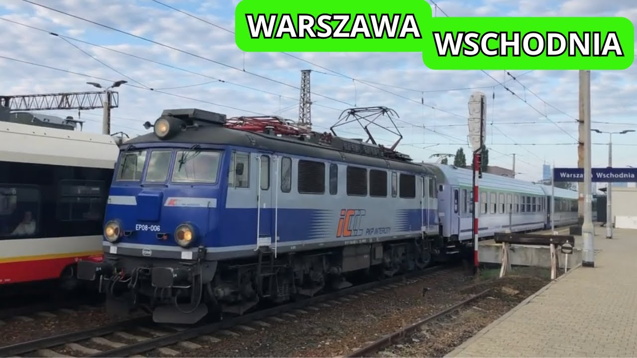 Warszawa Wschodnia pociągi o poranku. Atak Świnek EP08!