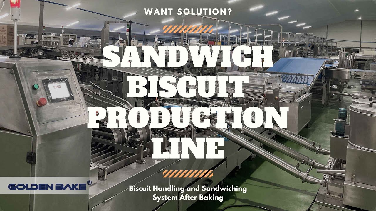 Sandwich Biscuit Production Line Handling and Sandwiching System
