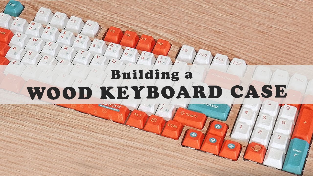 DIY Keyboard Case from Solid Oak
