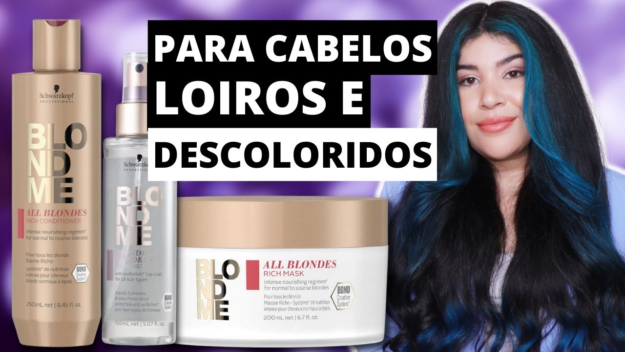 ❤️ BLONDME SCHWARZKOPF All Blondes Rich: Nutrição para cabelos loiros e descoloridos