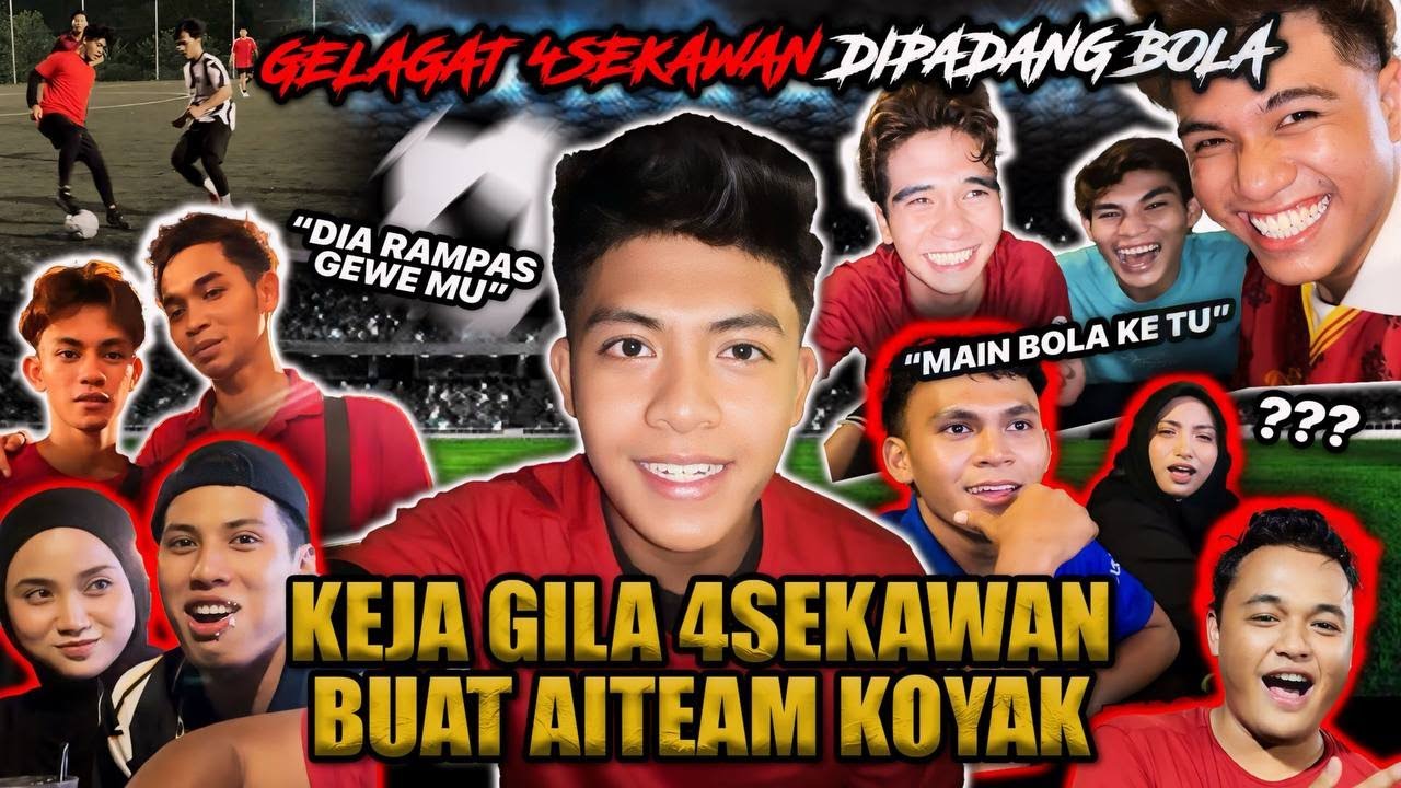 4SEKAWAN BUAT KEJA GILERR SAMPAI AITEAM KOYAK!!! GELAGAT RANDOM MEMALUKAN DIPADANG?!