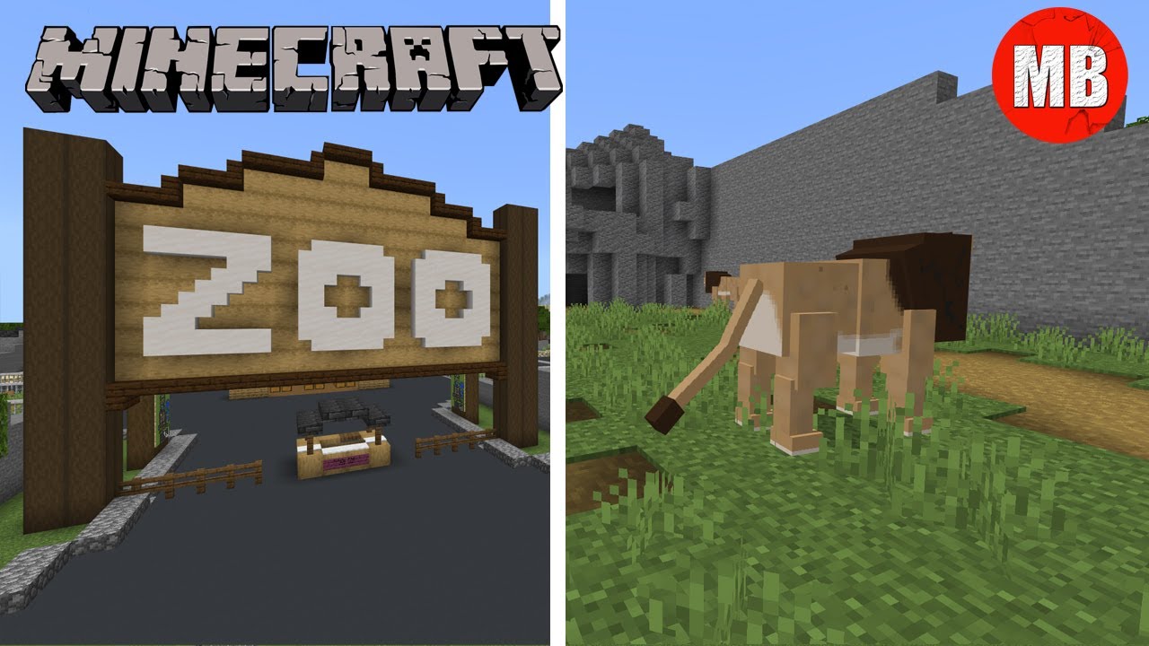 Зоопарк Minecraft | Экспозиции животных. Полный обзор | Львы, тигры, слоны и МНОГОЕ ДРУГОЕ!!