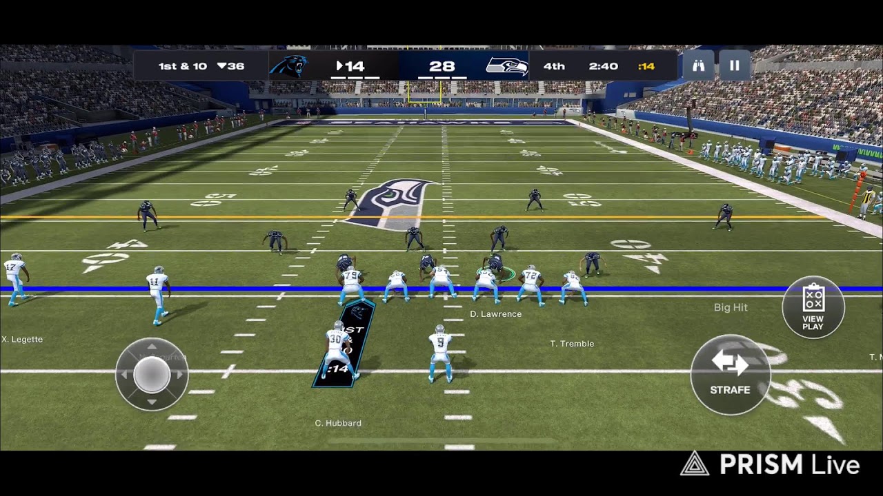 Panthers @ Seahawks Week 10 Season 11