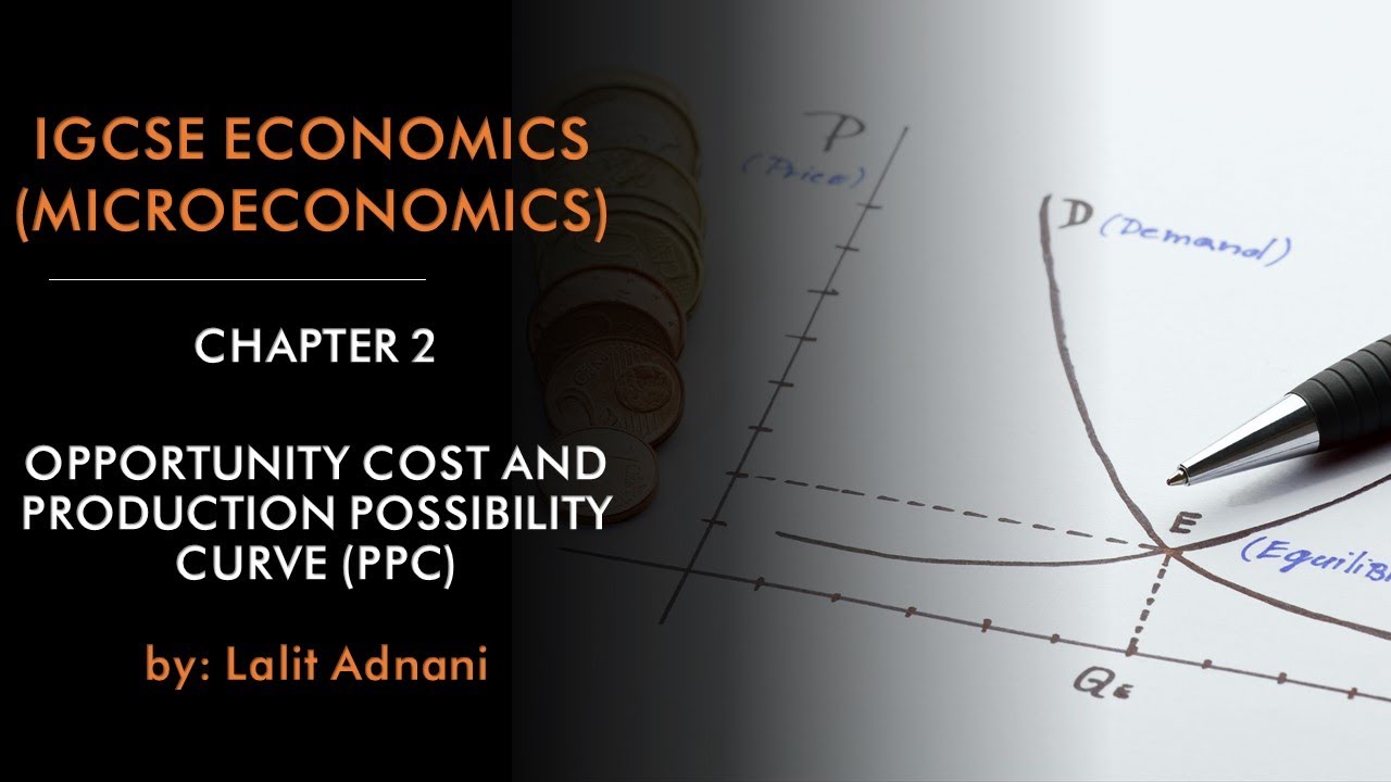 IGCSE Economics (Microeconomics) - Opportunity Costs and Production Possibility Curve (PPC)