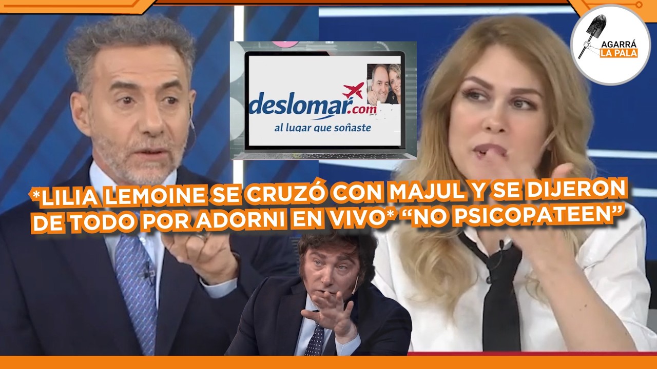LILIA LEMOINE SE CRUZÓ CON MAJUL Y SE DIJERON DE TODO POR ADORNI: 