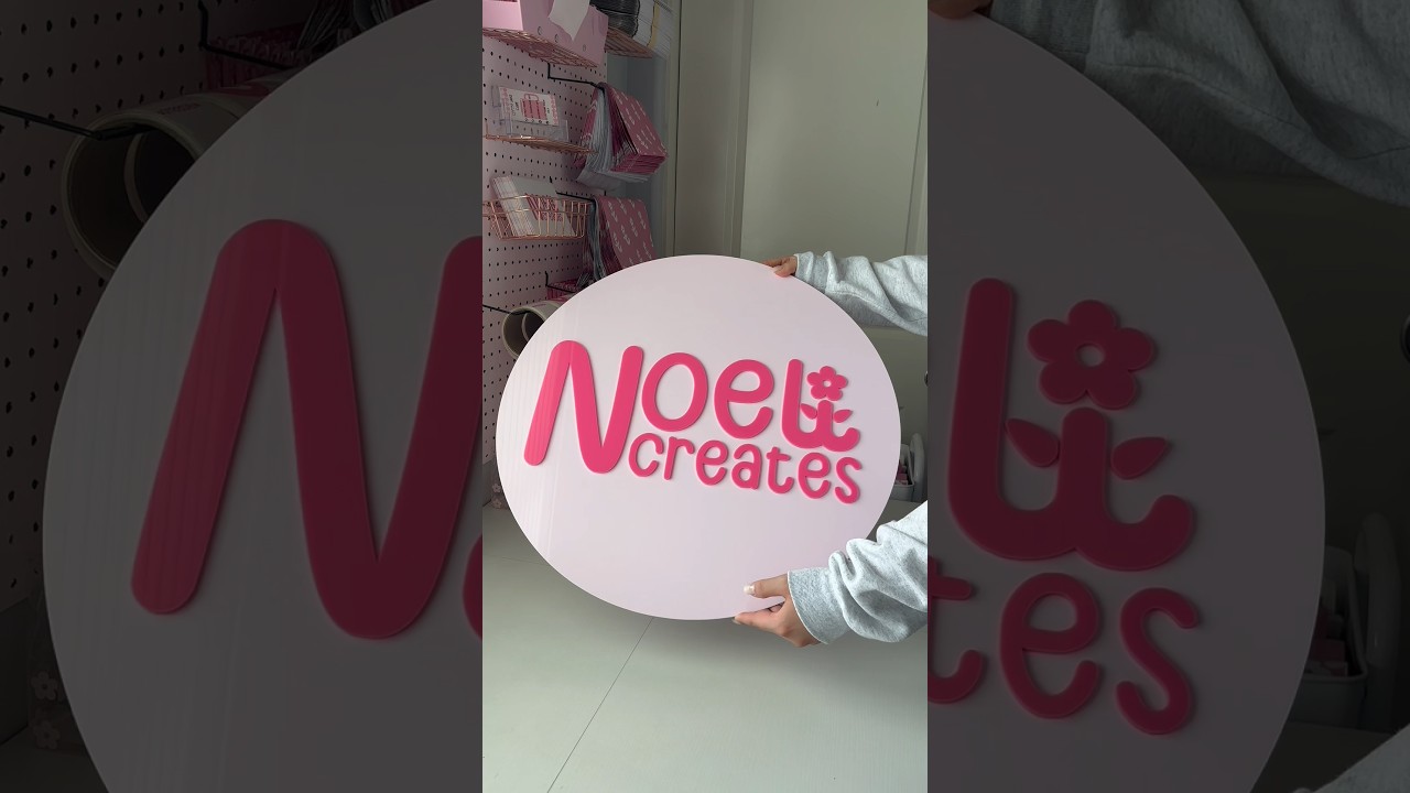 Let&rsquo;s make a business logo acrylic sign ✨